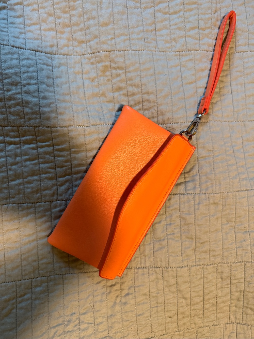 a new day Bright Orange Wristlet Clutch